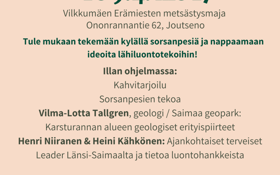 Karsturannan kyläilta 9.4.